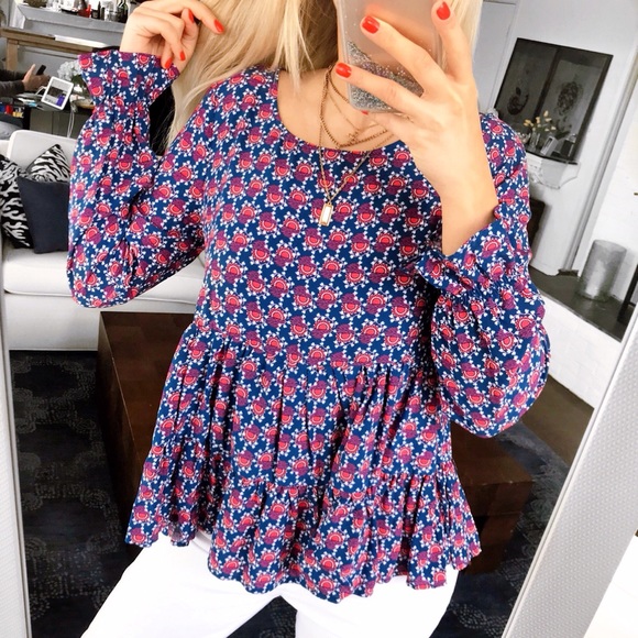 💗 JANE AND DELANCEY BLUE PINK RUFFLE SKIRT! - Picture 2 of 11